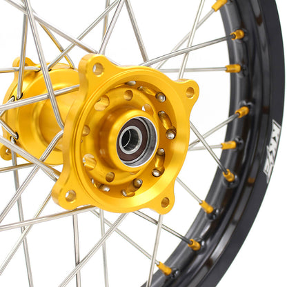 KKE 19 & 16 RM80 RM85 1993-2023 Kids Wheels for Suzuki Gold Nipple - Howling Moto