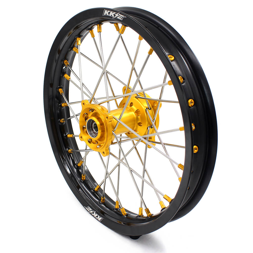 KKE 19 & 16 RM80 RM85 1993-2023 Kids Wheels for Suzuki Gold Nipple - Howling Moto