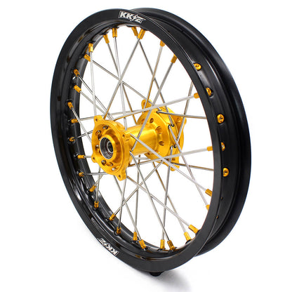 KKE 19 & 16 RM80 RM85 1993-2023 Kids Wheels for Suzuki Gold Nipple - Howling Moto