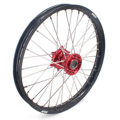 KKE 21/18 Spoked Enduro Wheels for GAS GAS Enduro Bikes 2004-2017 Red - Howling Moto