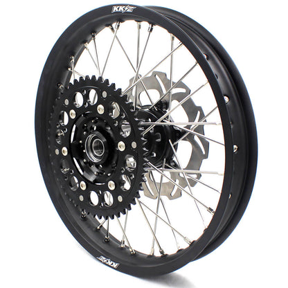 KKE 21/18 Enduro Off Road Wheels Rim Fit For SUZUKI DRZ400SM 2005-2024 Black Hub - Howling Moto