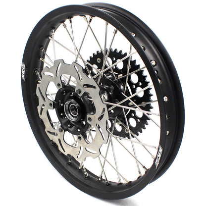 KKE 21/18 Enduro Off Road Wheels Rim Fit For SUZUKI DRZ400SM 2005-2024 Black Hub - Howling Moto