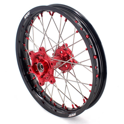 KKE 21" 18" OEM Size Motorcycle Alloy Wheels Rims Compatible with HONDA XR650L 1993-2024 Red Nipples - Howling Moto