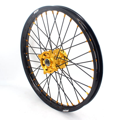 KKE 21 & 19 MX Wheels Rims for SUZUKI RMZ250 2007-2024 RMZ450 2005-2024 Black Spokes - Howling Moto