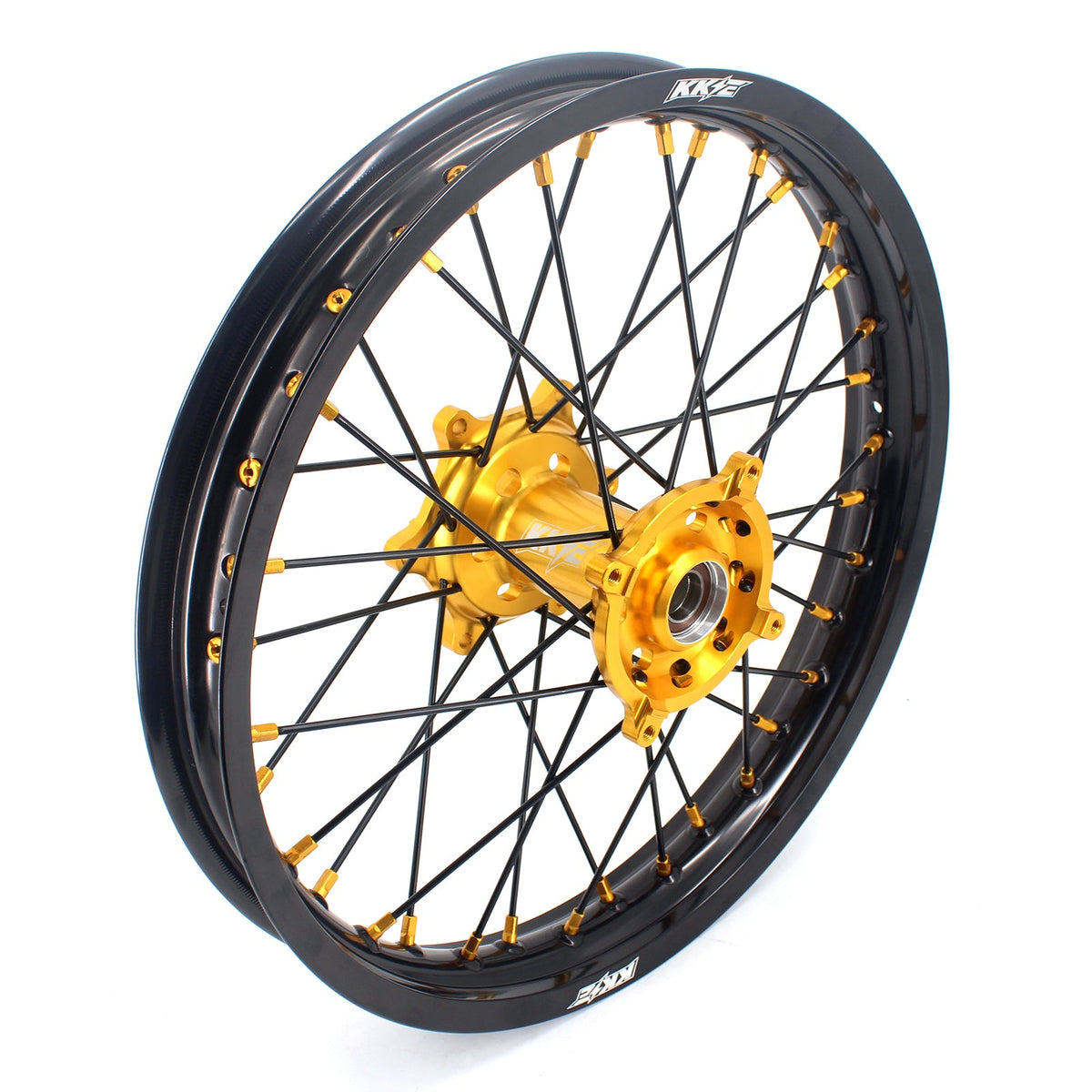KKE 21 & 19 MX Wheels Rims for SUZUKI RMZ250 2007-2025 RMZ450 2005-2025 Black Spokes