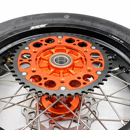KKE 3.5*17inch & 4.25*17inch CUSH Drive Supermoto Rims Tires For KTM SX SX-F XC XC-F EXC EXC-F XCW 2003-2024 - Howling Moto