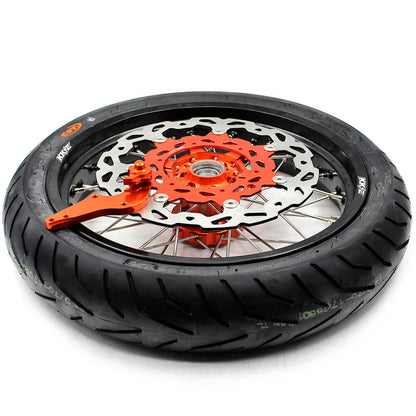 KKE 3.5/4.25*17Inch Supermoto Tires Wheels Fit KTM SX SX-F XC XC-F EXC EXC-W EXC-F 125-530CC 2003-2025