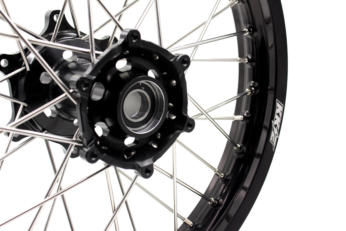 KKE Enduro 1.6*21" & 2.15*18" CNC Hub Electric Dirtbike Alloy Wheels Rims Fit STARK VARG Black Hub - Howling Moto