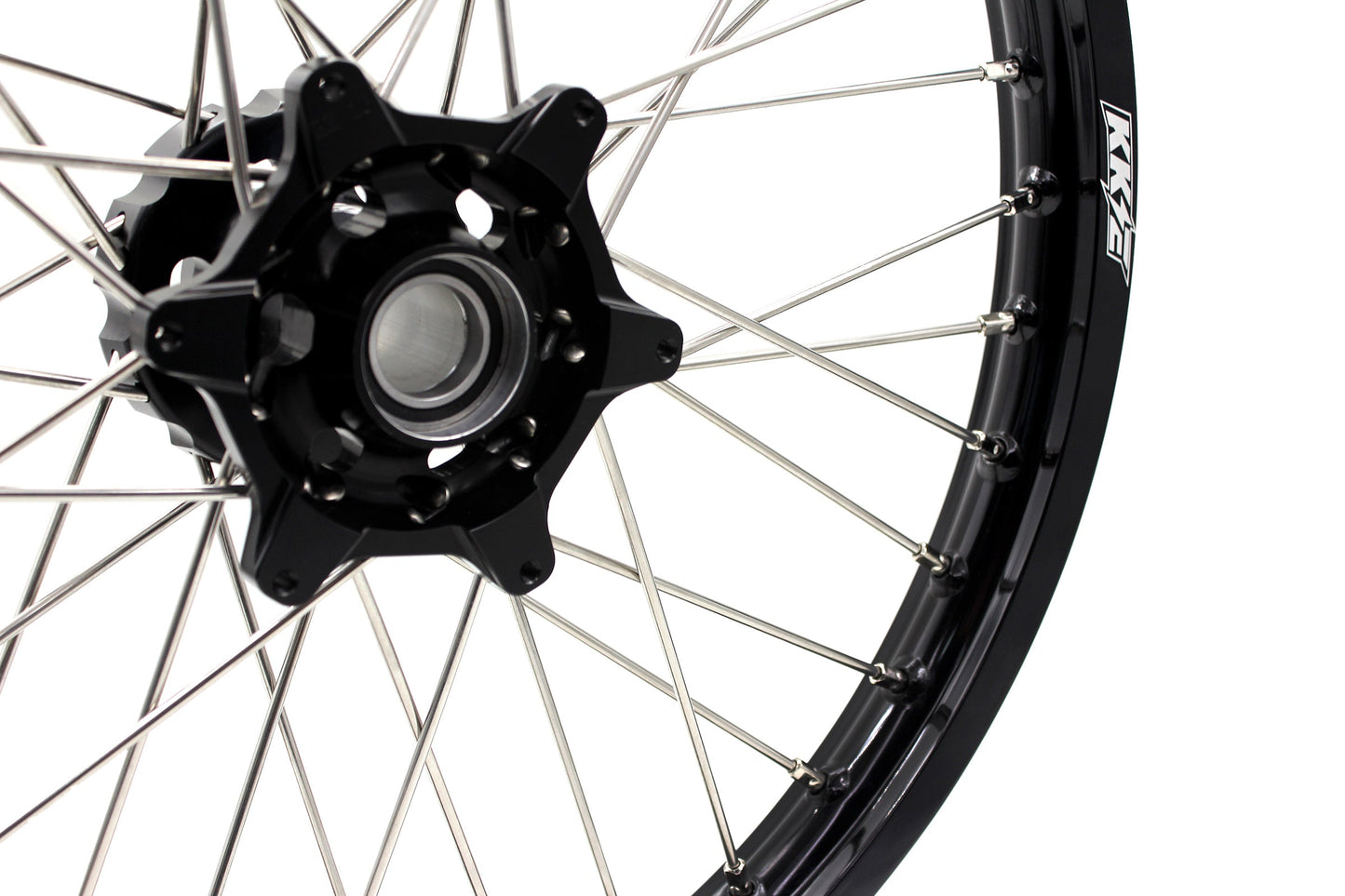 KKE Enduro 1.6*21" & 2.15*18" CNC Hub Electric Dirtbike Alloy Wheels Rims Fit STARK VARG Black Hub - Howling Moto
