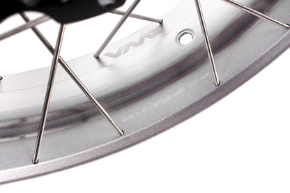 VMX 17 Inch Spoked Aluminum Tubeless Wheels Rims For Husqvarna Svartpilen 401 2020-2021 - Howling Moto