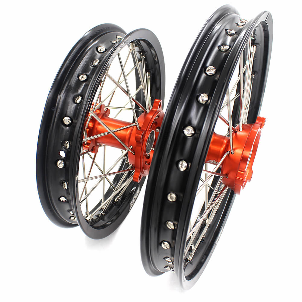 KKE 14"*1.4/12"*1.6 Kid's Small Wheels Rims Set Fit KTM SX 65 2002-2024 - Howling Moto