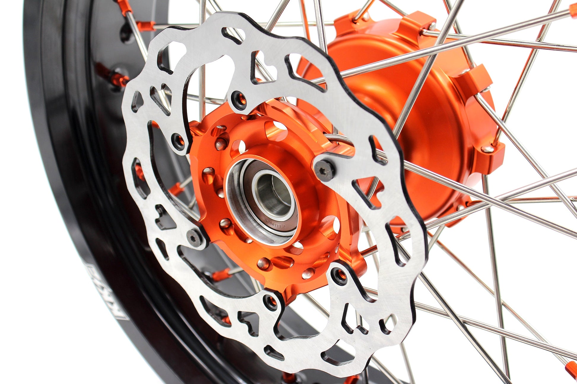 KKE 17Inch CUSH Drive Supermoto Wheels Rims For KTM690 SMC 2007-2011 320MM Disc - Howling Moto