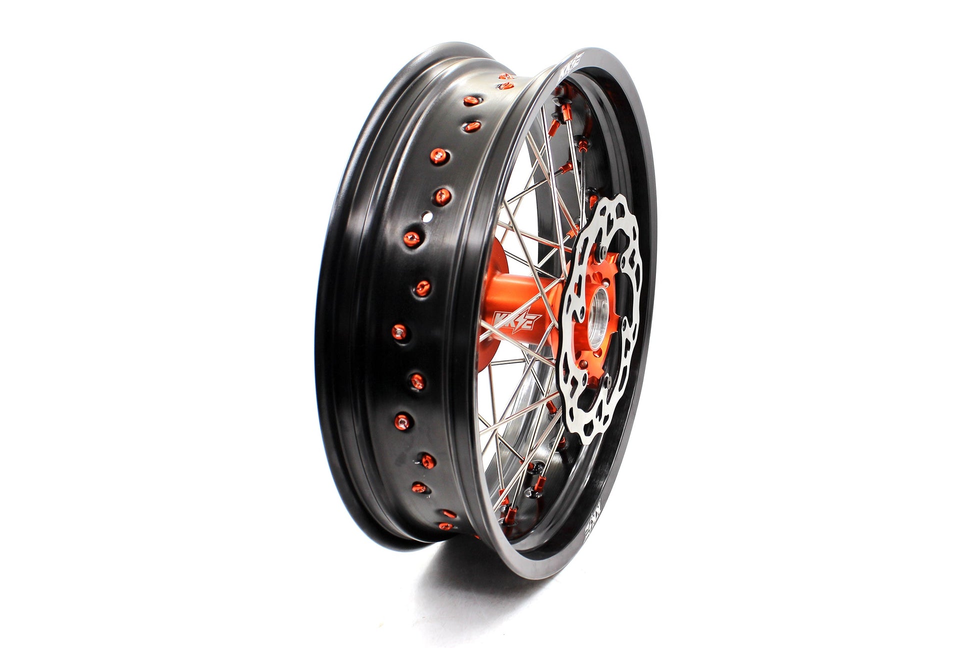 KKE 17Inch CUSH Drive Supermoto Wheels Rims For KTM690 SMC 2007-2011 320MM Disc - Howling Moto