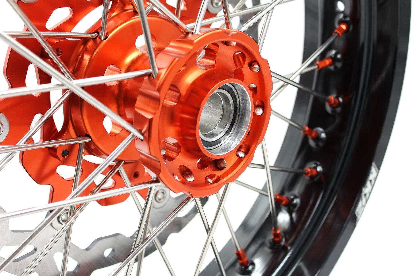 KKE 17Inch CUSH Drive Supermoto Wheels Rims For KTM690 SMC 2007-2011 320MM Disc - Howling Moto