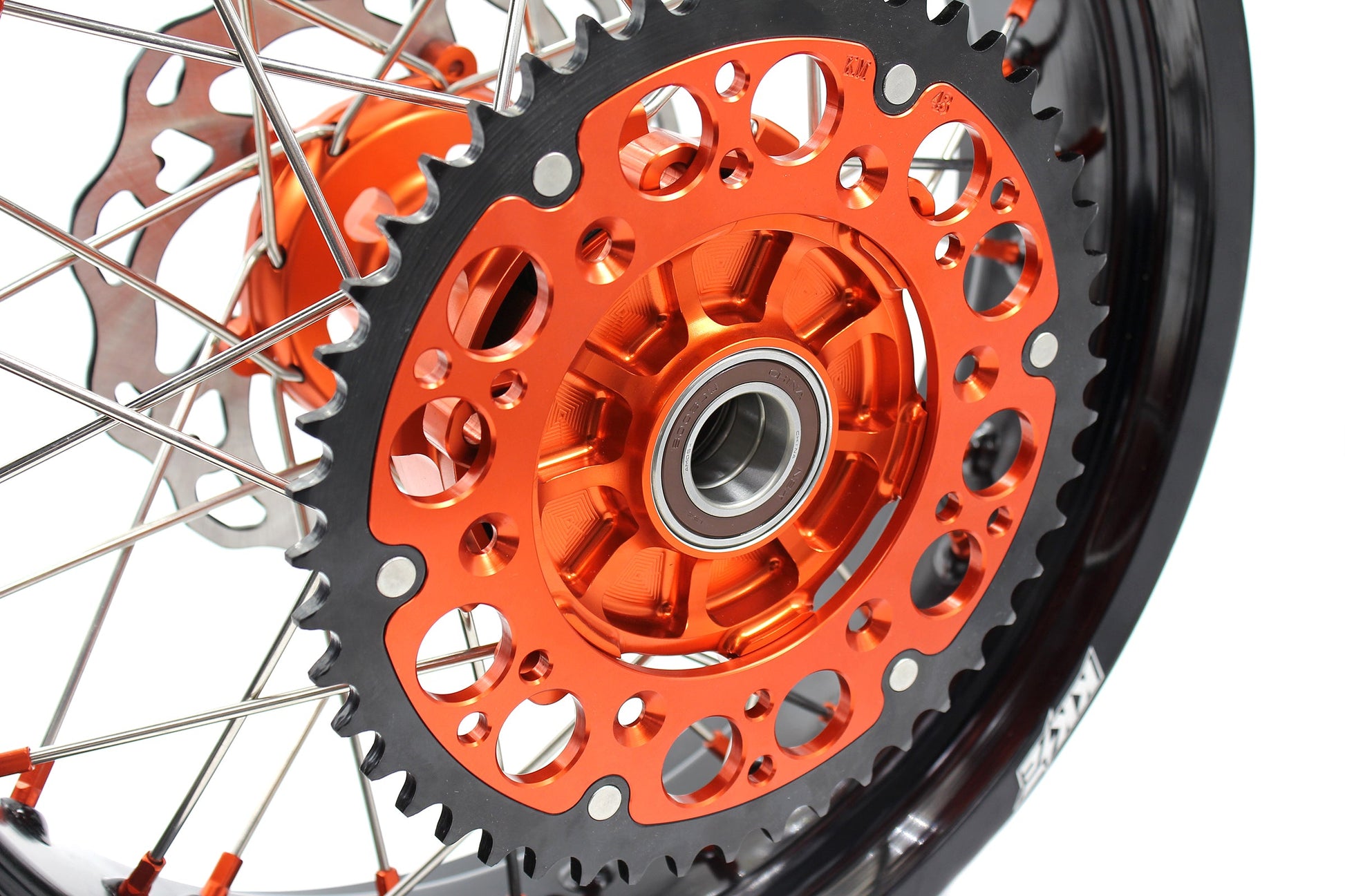 KKE 17Inch CUSH Drive Supermoto Wheels Rims For KTM690 SMC 2007-2011 320MM Disc - Howling Moto