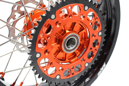 KKE 17Inch CUSH Drive Supermoto Wheels Rims For KTM690 SMC 2007-2011 320MM Disc - Howling Moto