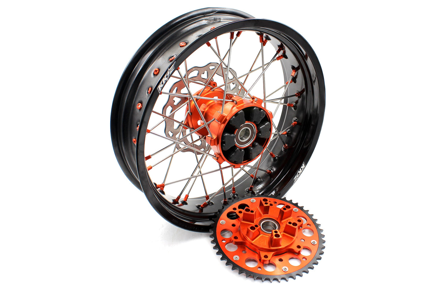 KKE 17Inch CUSH Drive Supermoto Wheels Rims For KTM690 SMC 2007-2011 320MM Disc - Howling Moto