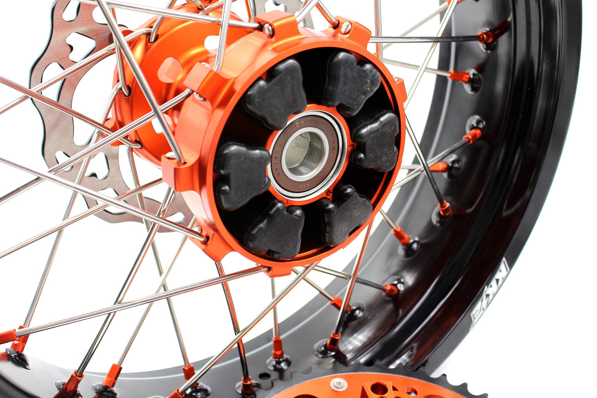 KKE 17Inch CUSH Drive Supermoto Wheels Rims For KTM690 SMC 2007-2011 320MM Disc - Howling Moto