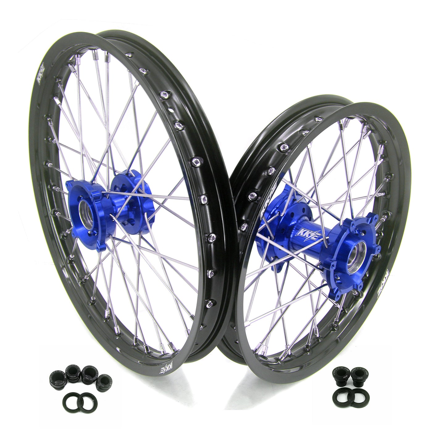 KKE 19/16 Factory Size Kids Big Wheels Rims Fit KTM SX 85 2025 Blue - Howling Moto