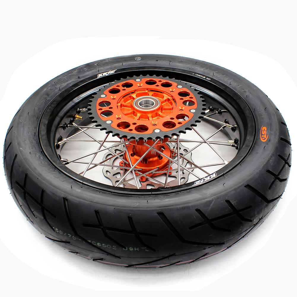 KKE 3.5/5.0 CUSH Drive Supermoto Wheels Tires for KTM SX SX-F XC-F EXC EXC-F 2003-2024 - Howling Moto