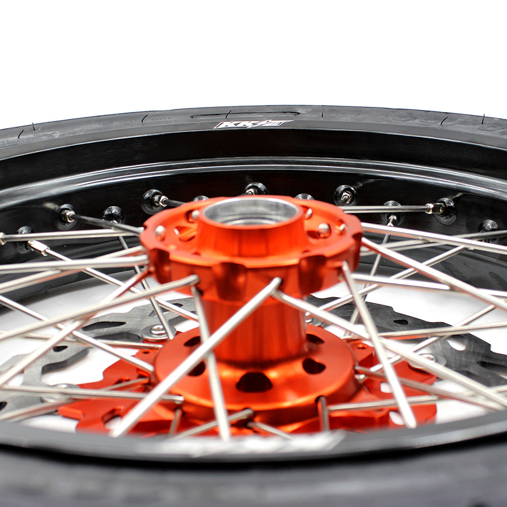 KKE 3.5/5.0 CUSH Drive Supermoto Wheels Tires for KTM SX SX-F XC-F EXC EXC-F 2003-2024 - Howling Moto