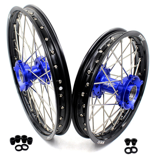 KKE 17"*1.4/14"*1.6 Spoked Kid's Big Wheels Rims Fit KTM SX 85 2003-2020 Husqvarna TC 85 2014-2020 Blue Hub - Howling Moto