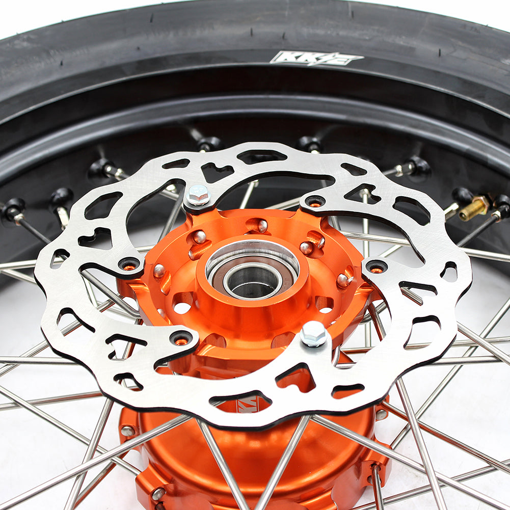 KKE 3.5/5.0 CUSH Drive Supermoto Wheels Tires for KTM SX SX-F XC-F EXC EXC-F 2003-2024 - Howling Moto