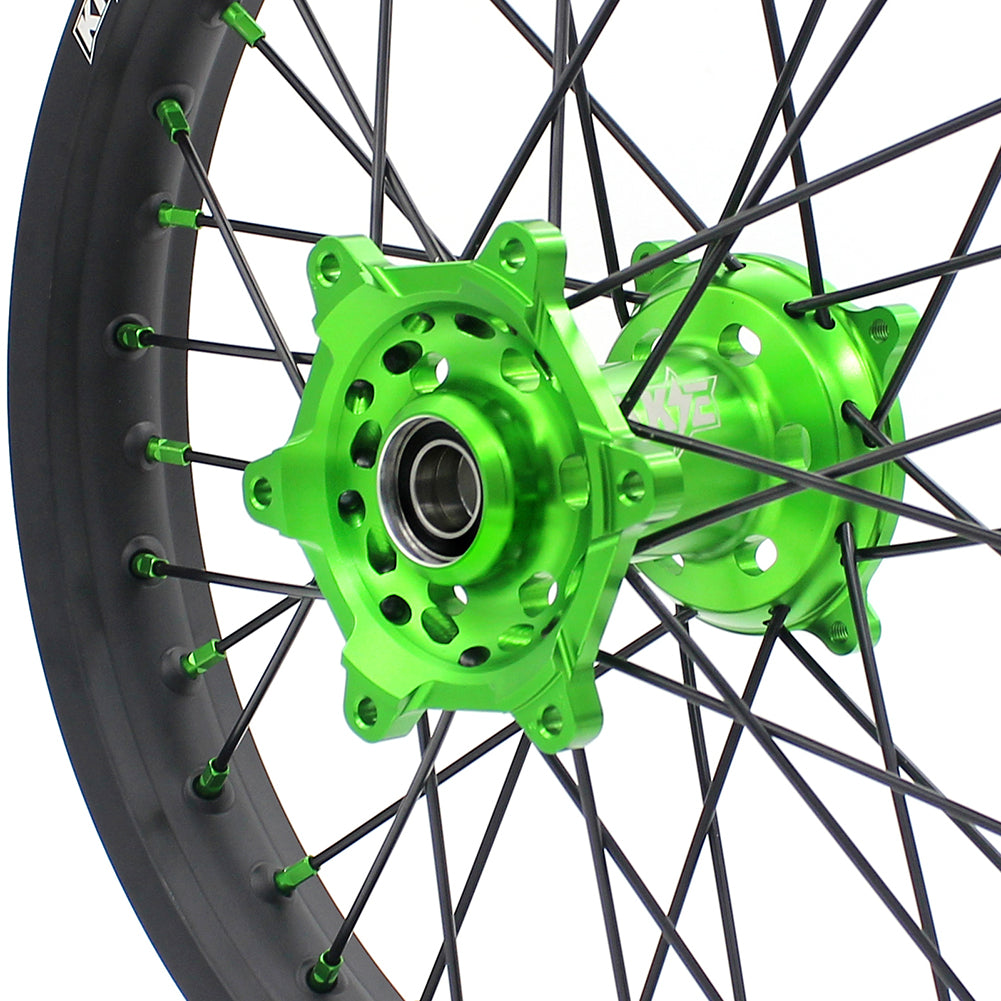 KKE 21/19 MX Dirtbike Spoked Wheels Rims For KAWASAKI KX250F KX450F 2006-2014 Disc - Howling Moto
