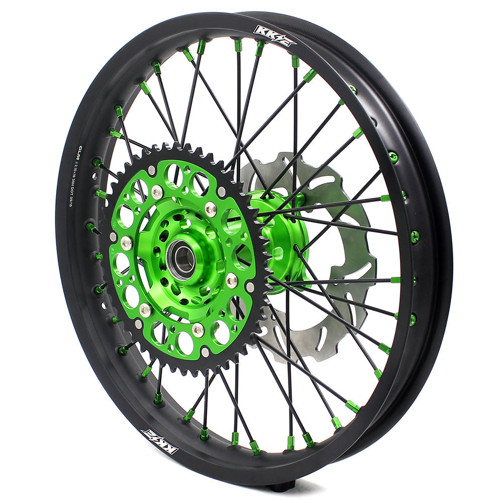 KKE 21/19 MX Dirtbike Spoked Wheels Rims For KAWASAKI KX250F KX450F 2006-2014 Disc - Howling Moto