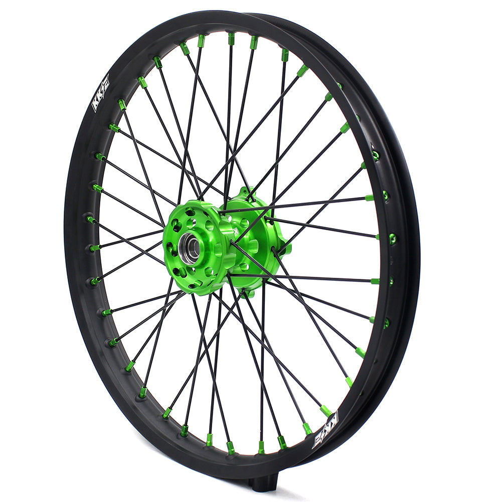 KKE 21/19 MX Dirtbike Spoked Wheels Rims For KAWASAKI KX250F KX450F 2006-2014 Disc - Howling Moto