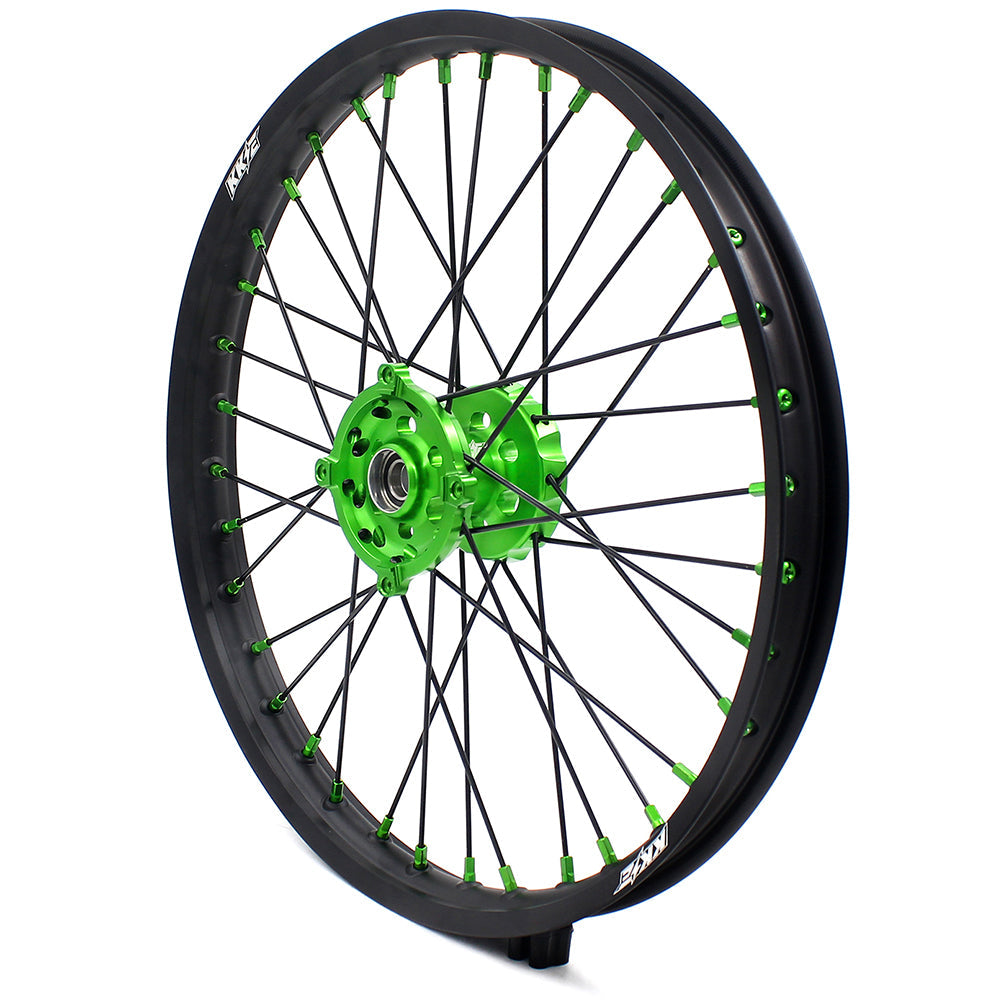 KKE 21/19 MX Dirtbike Spoked Wheels Rims For KAWASAKI KX250F KX450F 2006-2014 Disc - Howling Moto