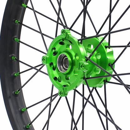 KKE 21/19 MX Dirtbike Spoked Wheels Rims For KAWASAKI KX250F KX450F 2006-2014 Disc - Howling Moto
