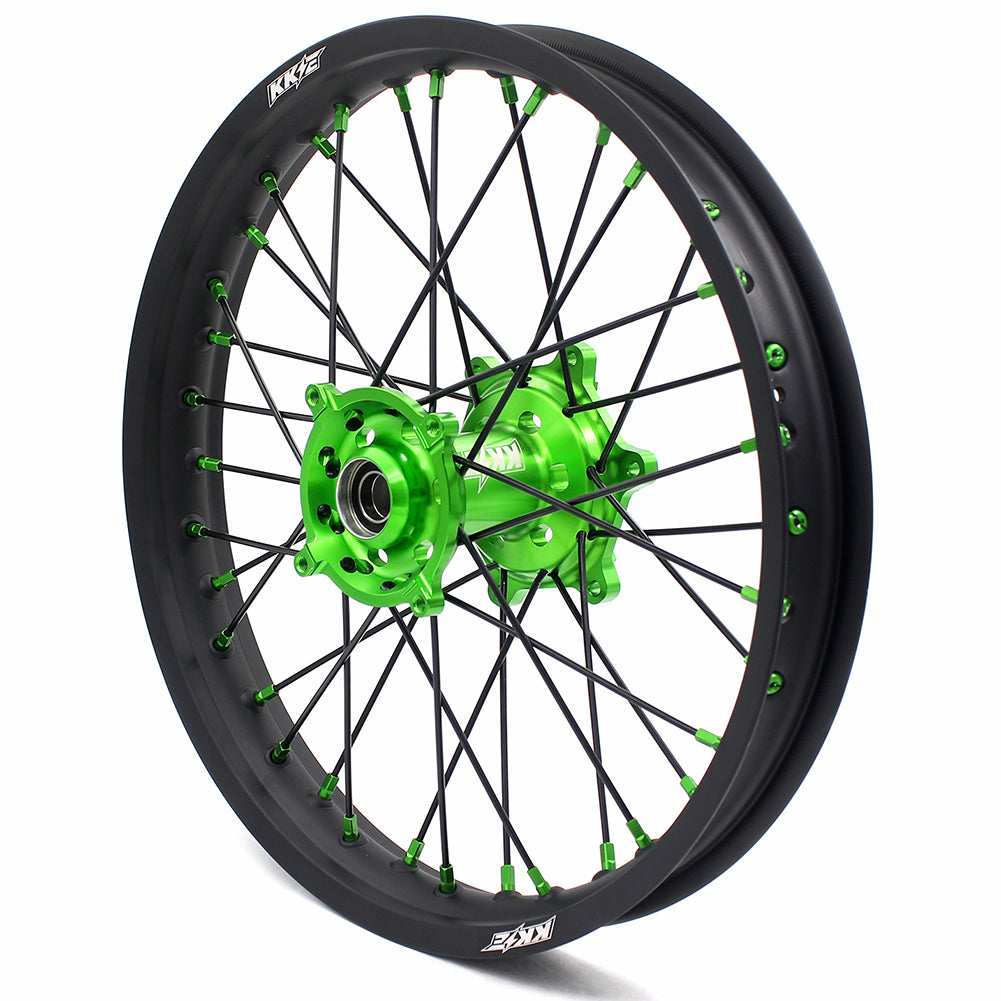 KKE 21/19 MX Dirtbike Spoked Wheels Rims For KAWASAKI KX250F KX450F 2006-2014 Disc - Howling Moto