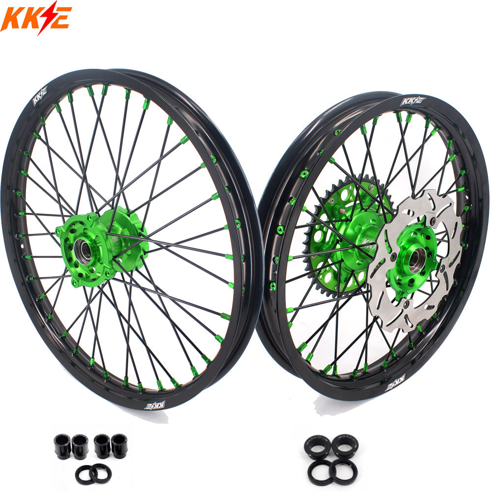 KKE 21" 19" Dirtbike Wheels Rims For KAWASAKI KX250F KX450F 2015 2016 2017 2018 - Howling Moto