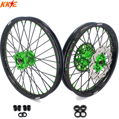 KKE 21" 19" Dirtbike Wheels Rims For KAWASAKI KX250F KX450F 2015 2016 2017 2018 - Howling Moto