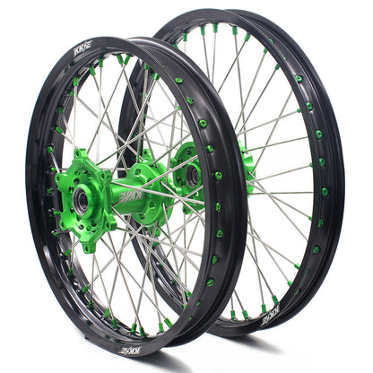 KKE 21" 19" Motorcycle Dirtbike Wheels Rims Fit KAWASAKI KX250F 450F 2015 2016 2017 2018 - Howling Moto