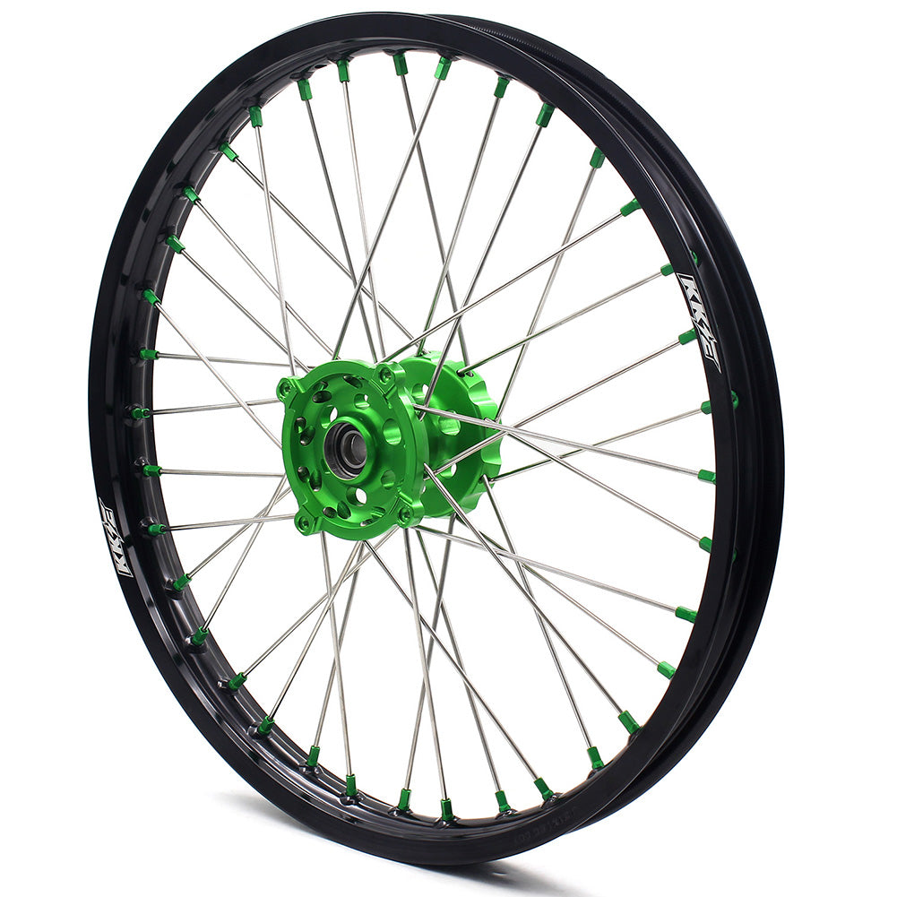 KKE 21" 19" Motorcycle Dirtbike Wheels Rims Fit KAWASAKI KX250F 450F 2015 2016 2017 2018 - Howling Moto