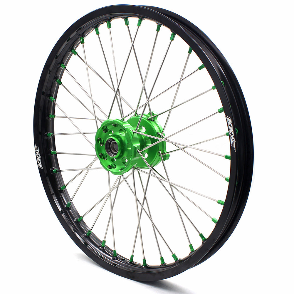 KKE 21" 19" Motorcycle Dirtbike Wheels Rims Fit KAWASAKI KX250F 450F 2015 2016 2017 2018 - Howling Moto