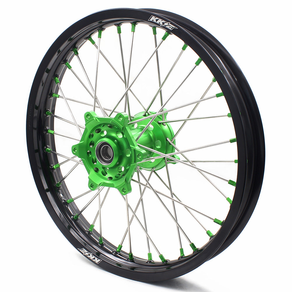 KKE 21" 19" Motorcycle Dirtbike Wheels Rims Fit KAWASAKI KX250F 450F 2015 2016 2017 2018 - Howling Moto