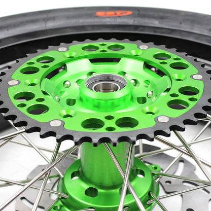 KKE 17inch KX250F 2006-2019 KX450F 2006-2018 For KAWASAKI Supermoto Rims CST Tires - Howling Moto