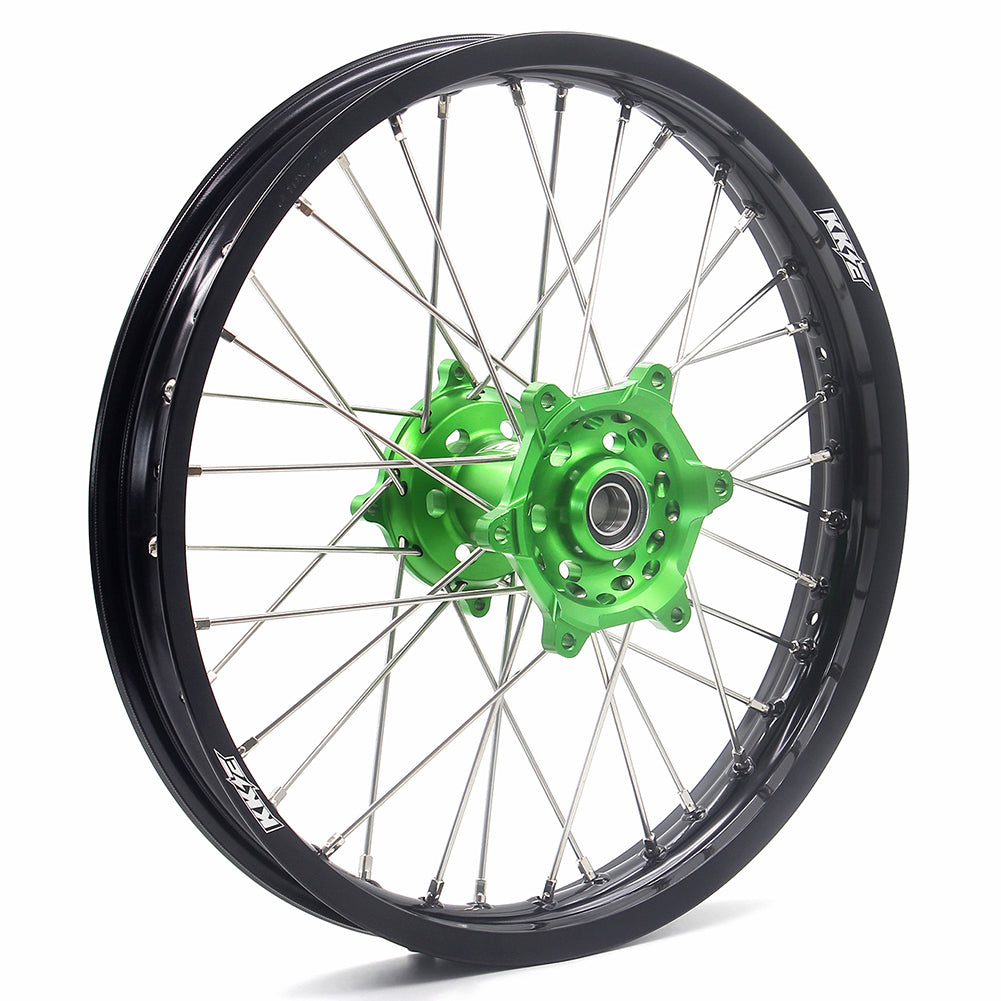 KKE 21" 18" Motorcycle Aluminum Spoke Wheels For KAWASAKI KX250F KX450F 2006-2014 - Howling Moto