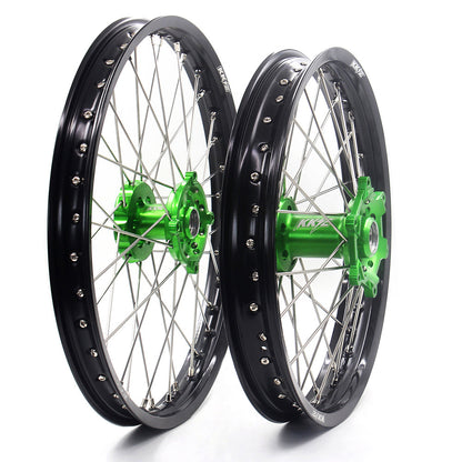KKE 21" 19" Motorcycle Spoke Wheels Rims For KAWASAKI KX250F KX450F 2006-2014