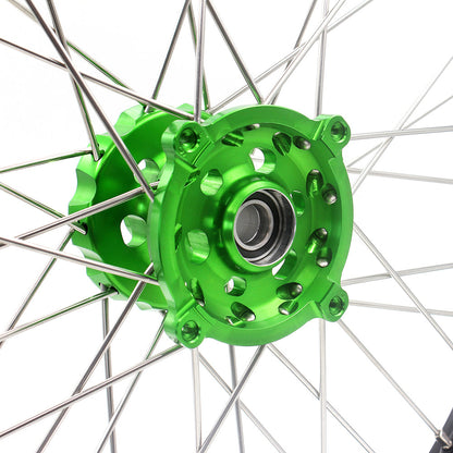KKE 21" 19" Motorcycle Spoke Wheels Rims For KAWASAKI KX250F KX450F 2006-2014
