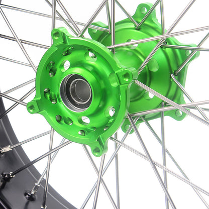 KKE 17Inch KX250F KX450F 2006-2021 For KAWASAKI Supermoto Spoked Wheels Rim - Howling Moto