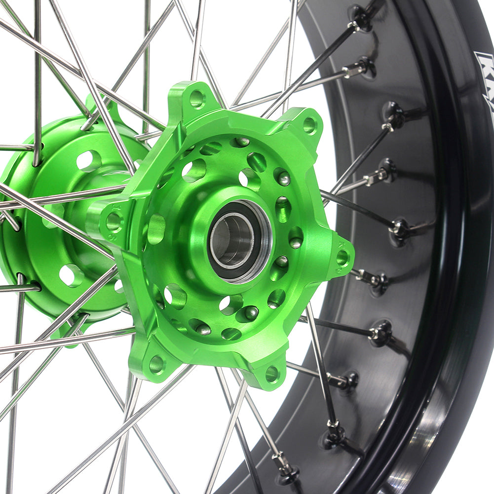 KKE 17Inch KX250F KX450F 2006-2021 For KAWASAKI Supermoto Spoked Wheels Rim - Howling Moto
