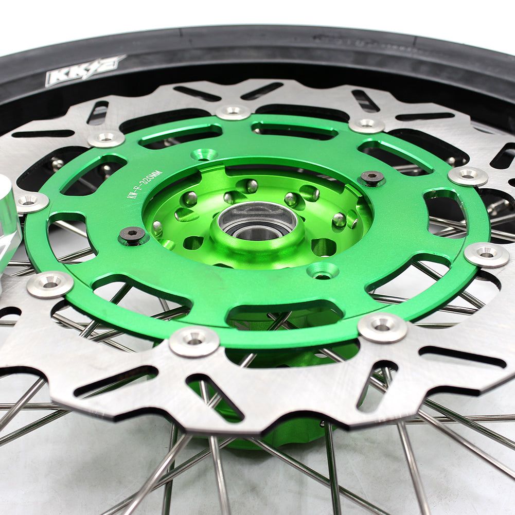 KKE 17inch KX250F 2006-2019 KX450F 2006-2018 For KAWASAKI Supermoto Rims CST Tires - Howling Moto