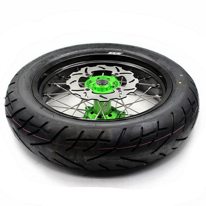KKE 17inch KX250F 2006-2019 KX450F 2006-2018 For KAWASAKI Supermoto Rims CST Tires - Howling Moto