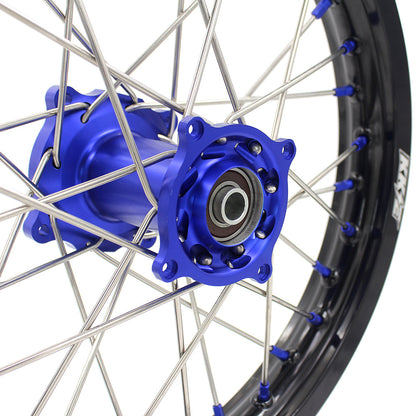 KKE For Kawasaki KX80 KX85 KX100 19/16 Big Kid's Wheels Rims Blue Nipples - Howling Moto