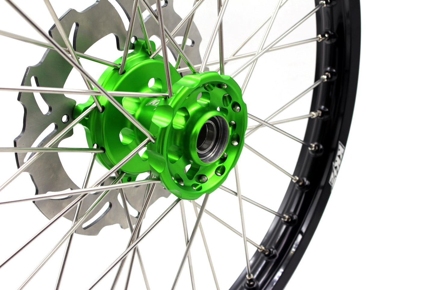 KKE 21/19 MX Spoked Wheels For KAWASAKI KX125 KX250 2003 2004 2005 Disc