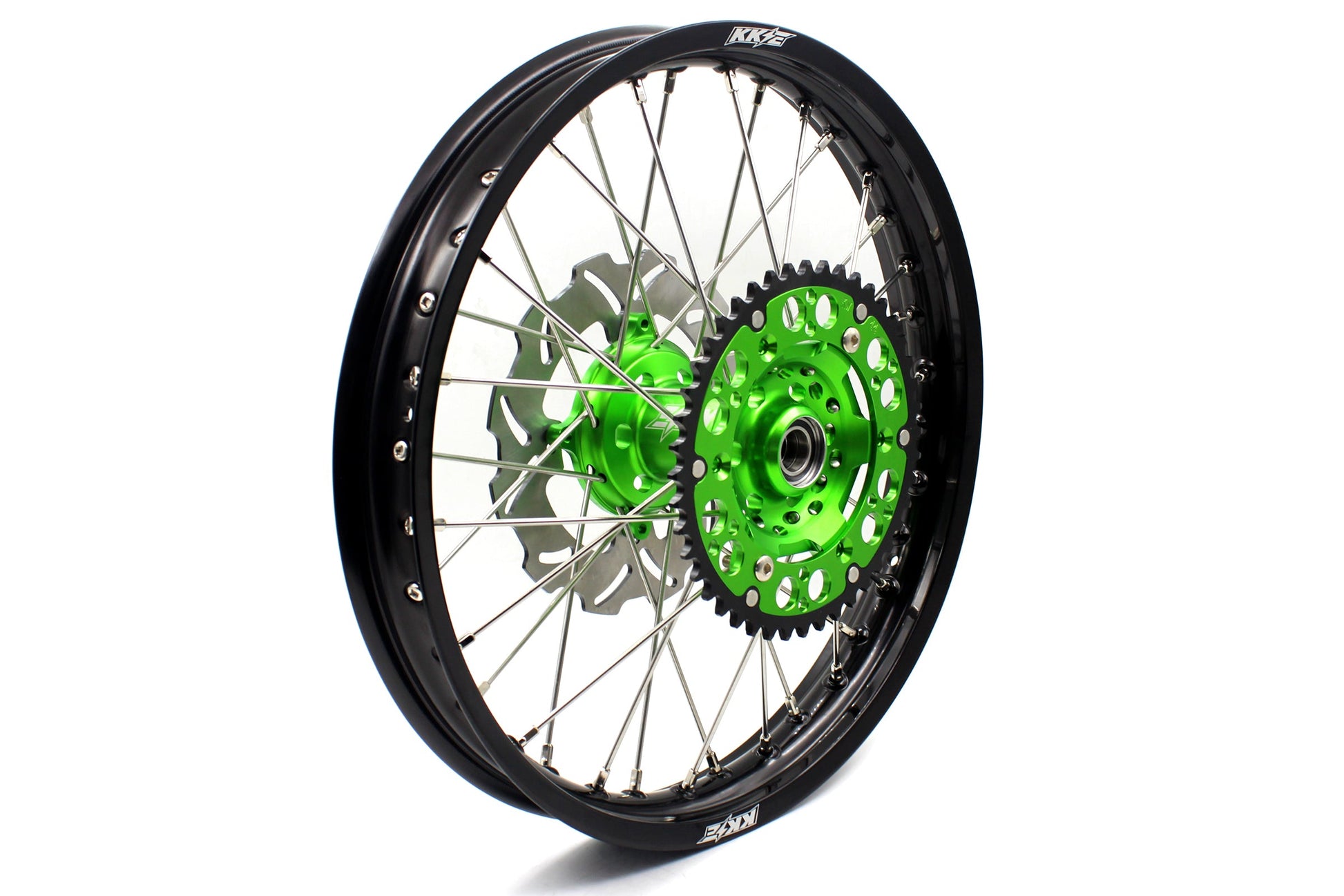 KKE 21" 18" Motorcycle Aluminum Spoke Wheels For KAWASAKI KX250F KX450F 2006-2014 - Howling Moto